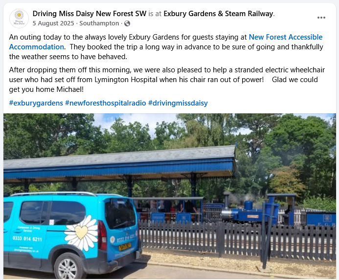 Driving Miss Daisy at Exbury Garden's quote