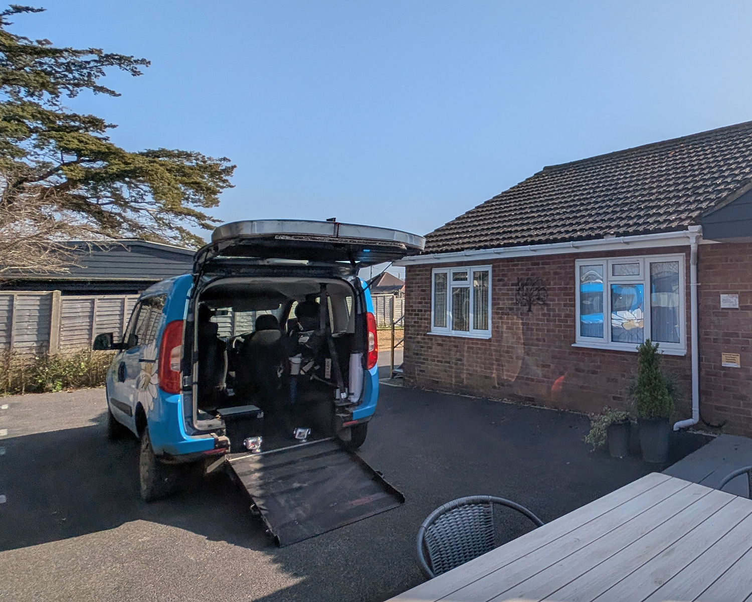 Driving Miss Daisy Outside Bench Cottage