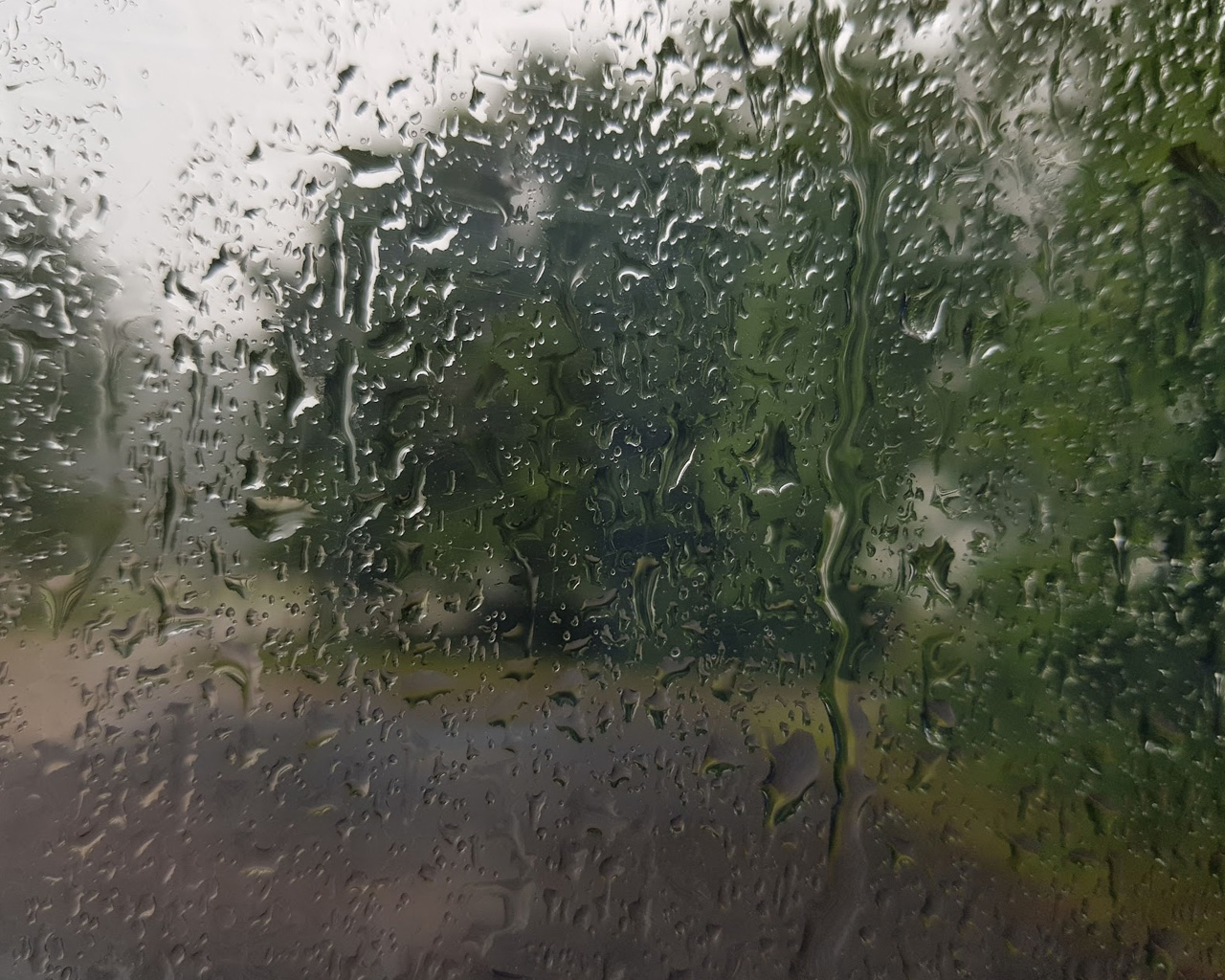 Rain Dripping down the window