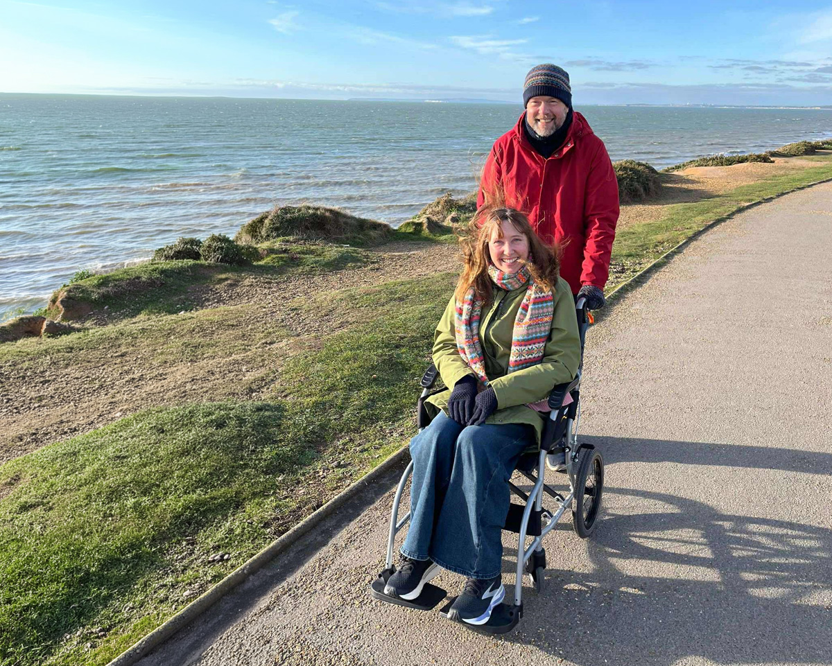 Matt and Helen (owners) enjoying a cliff top walk