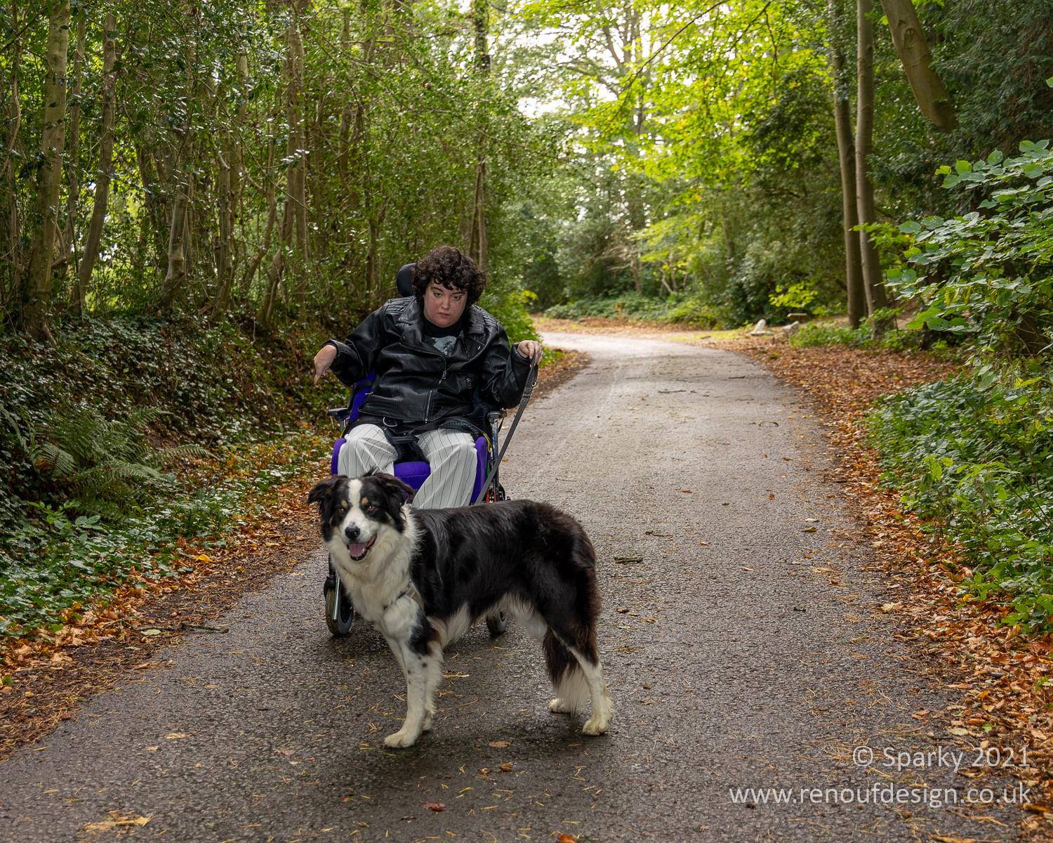 Two people enjoying a coastal path walk