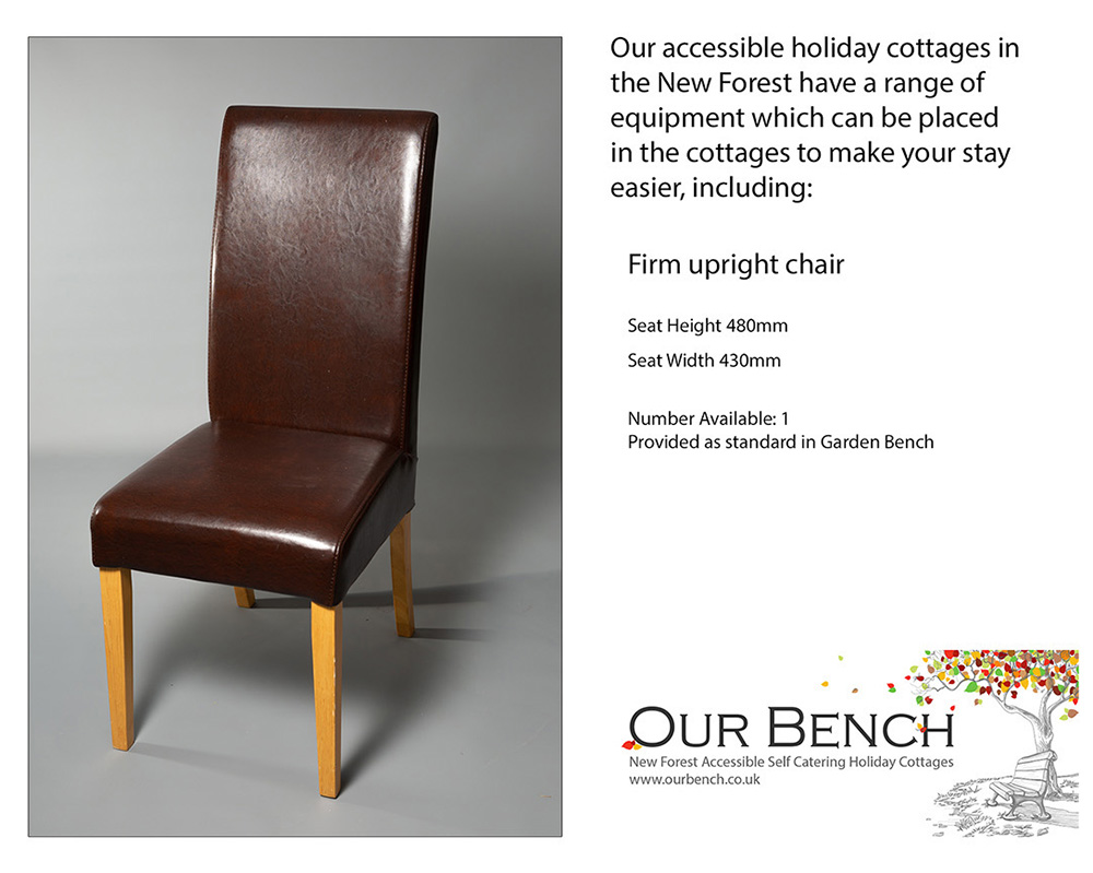 Solid dining chair (no arms)