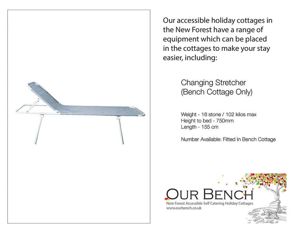 Changing stretcher (Bench Cottage only)