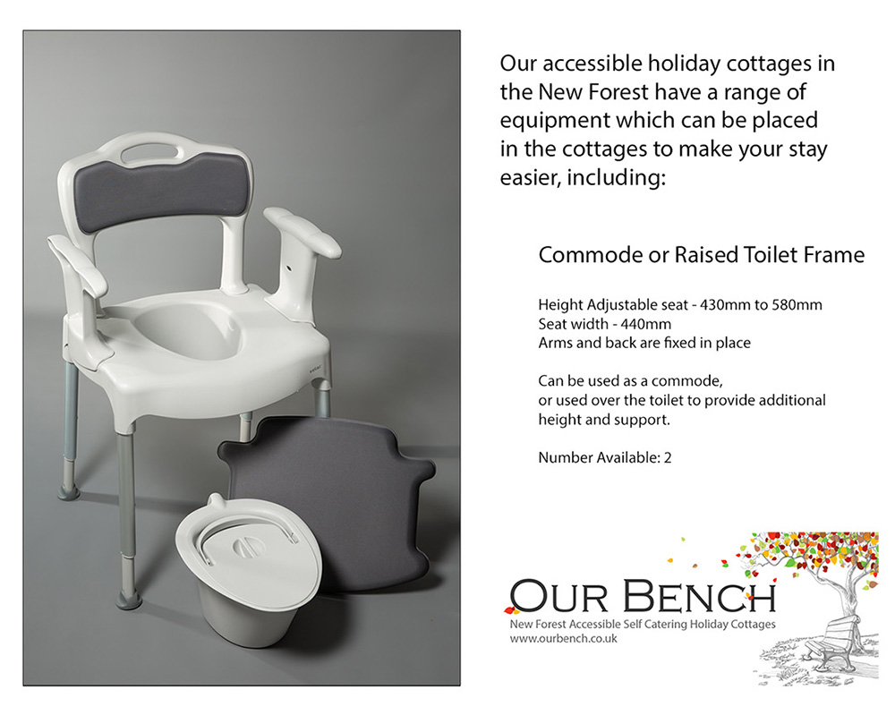 Commode and raised toilet frame