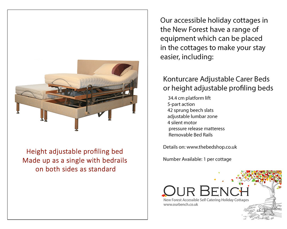 Height-adjustable profiling bed