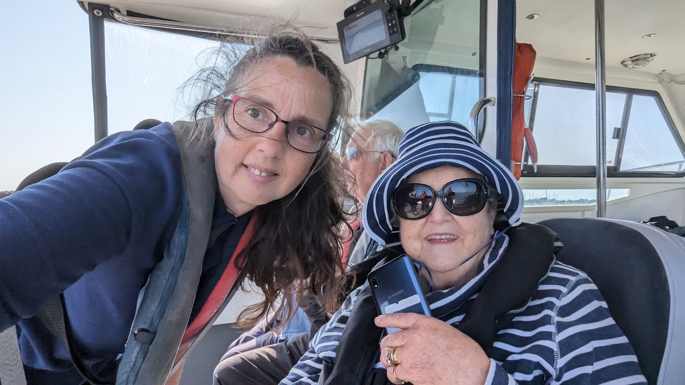 Helen and her mum on the WetWheels Experience from Lymington
