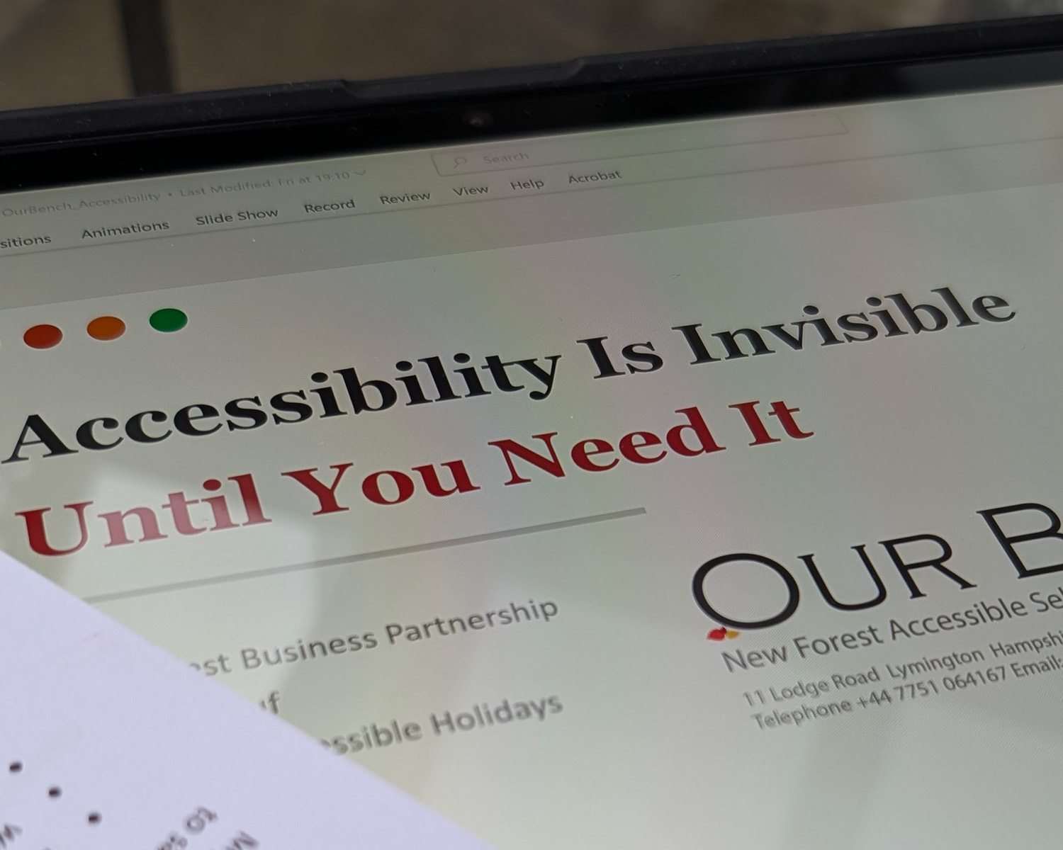 Power point and notes