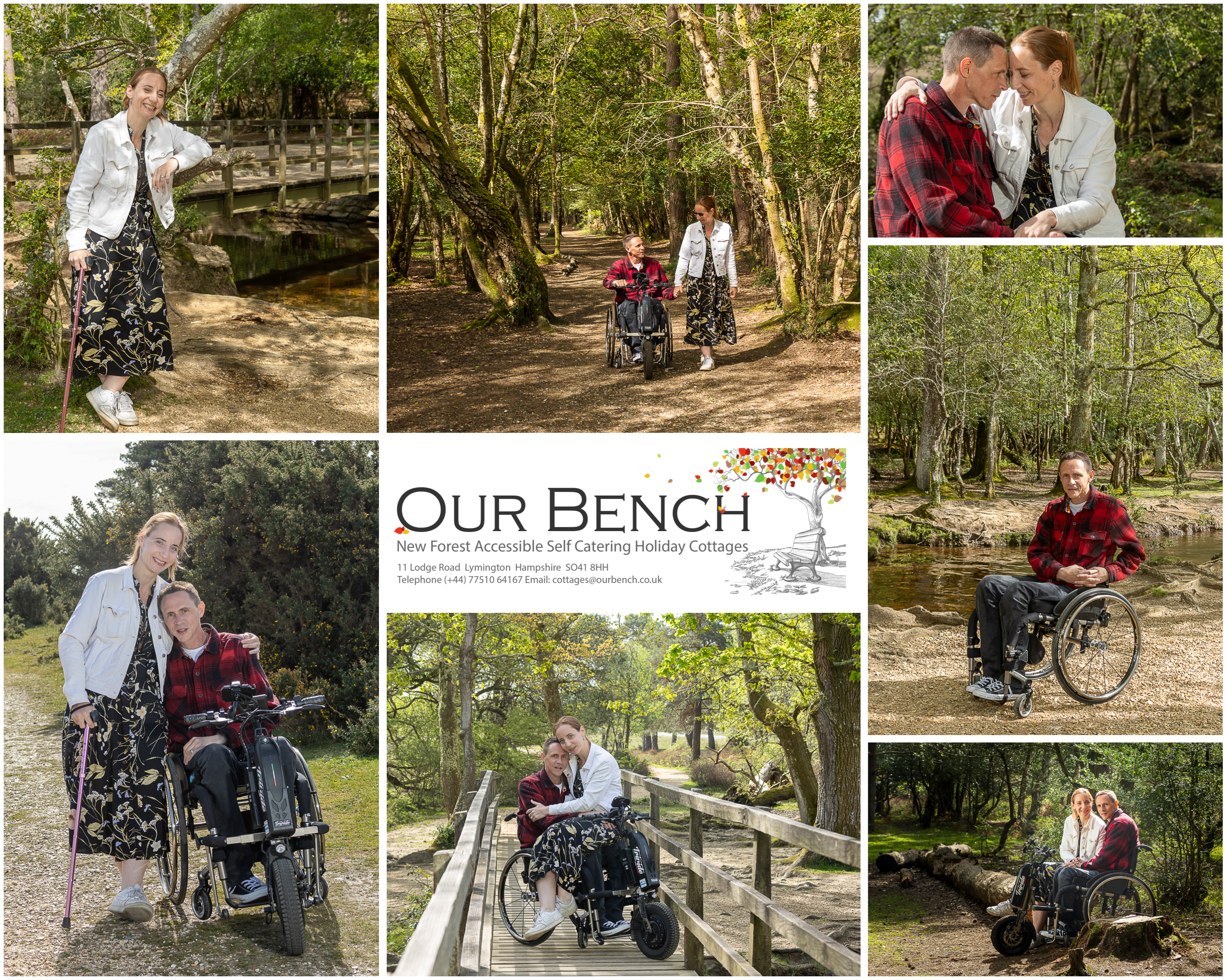 Highlights from Glyn and Alison's photoshoot during their stay in the New Forest at Our Bench