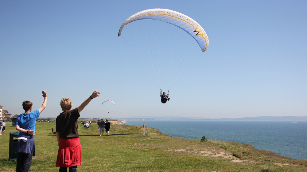 Reaching for the sky at Barton on Sea