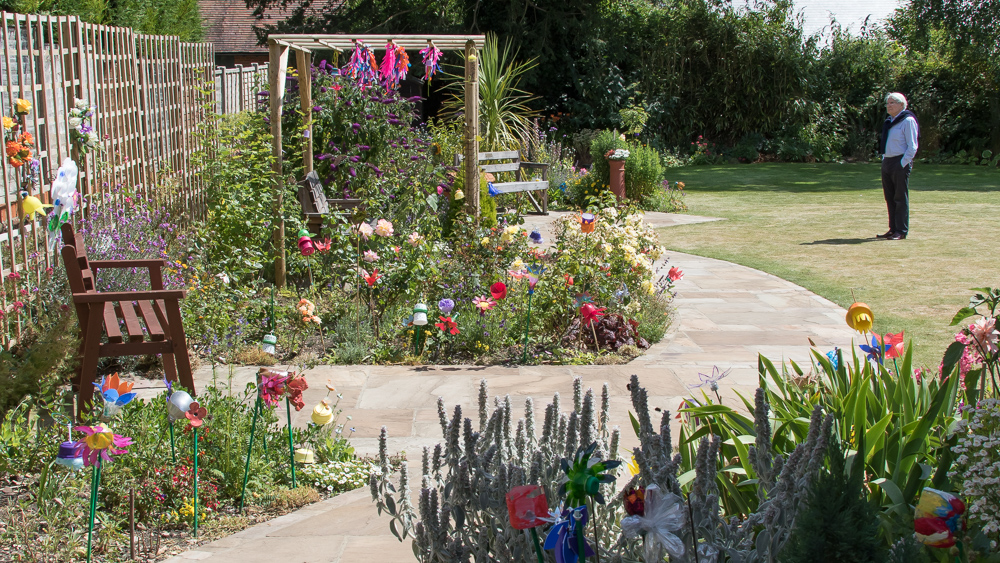 Secret garden behind Lymington URC
