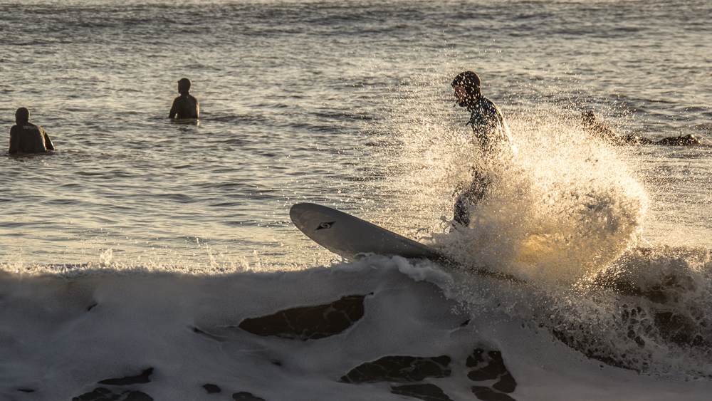 Surfers at Boscombe