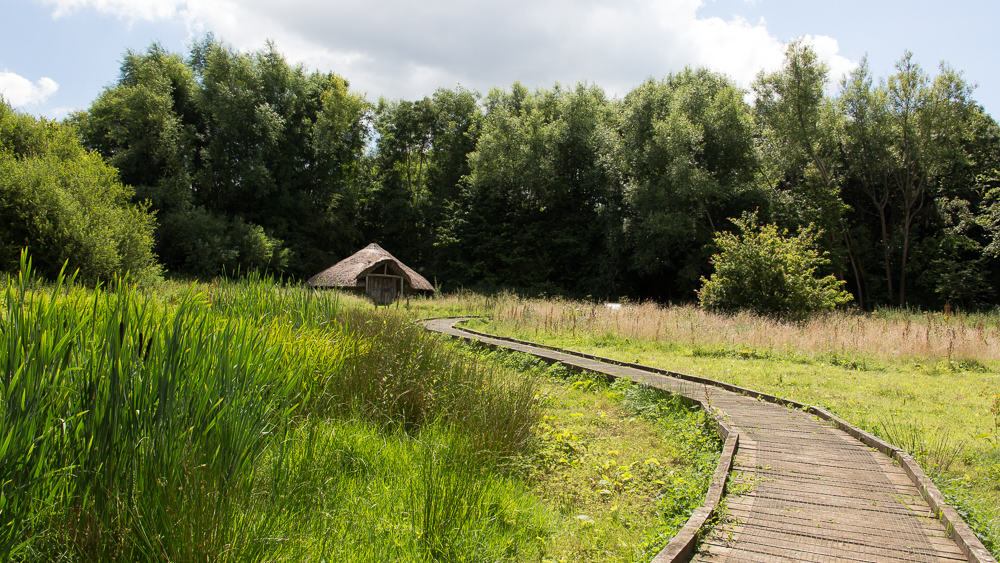 Iron Age house at Testwood Lake Nature Reserve