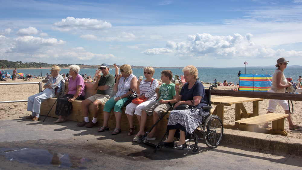 Sandy Avon Beach with promenade